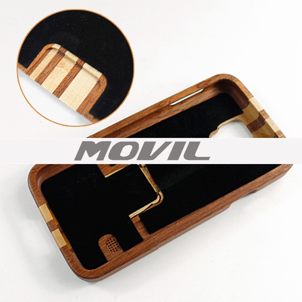 NP-2386 Funda de auténtica madera de bambú para Samsung Galaxy S5-1